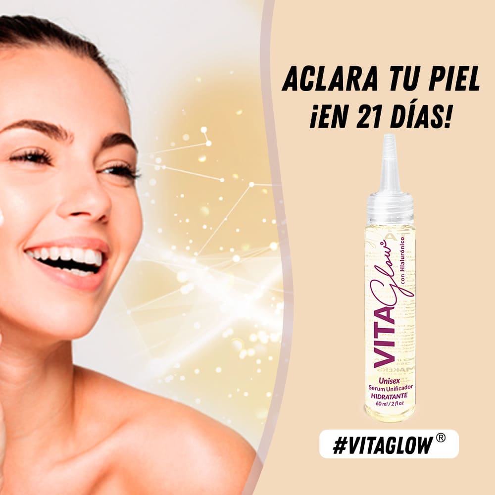 Serum unificador Aclarante Vitaglow 3 frascos