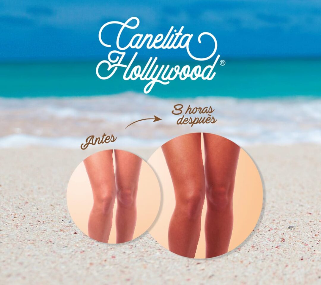 Autobronceador Canelita Hollywood  tres frascos
