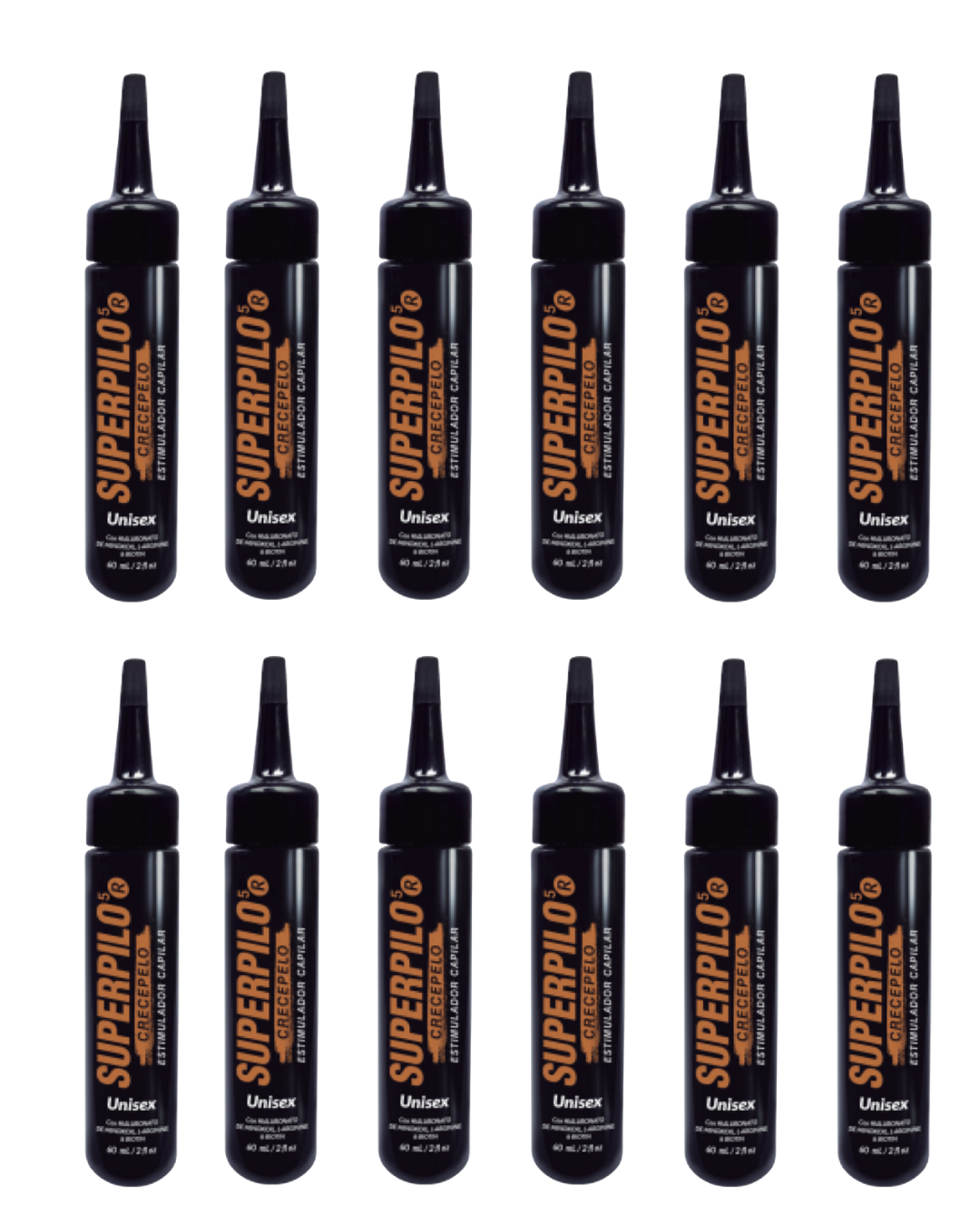Superpilo Crecepelo tónico 12 frascos