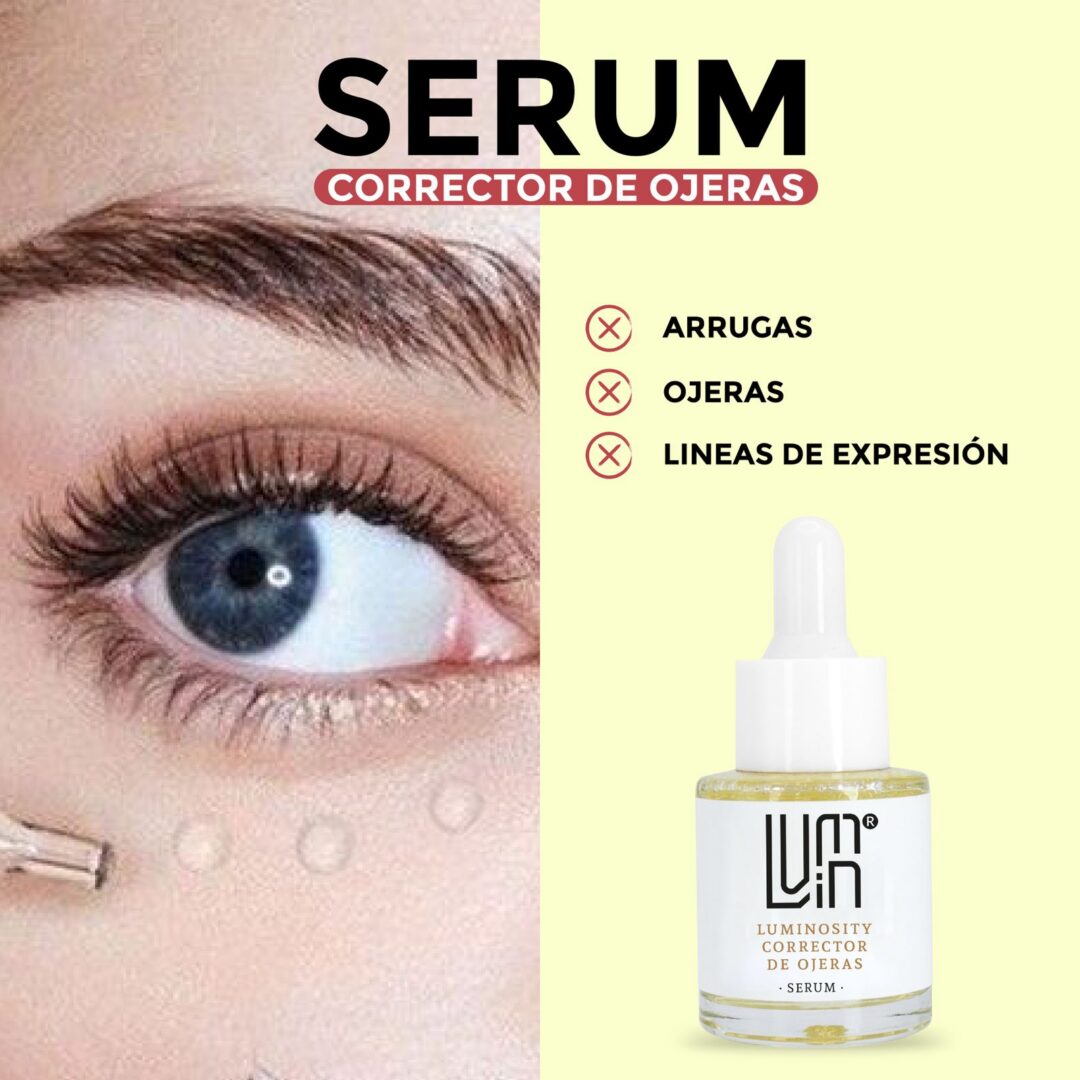 Lumin ojeras - 4 Sérum Facial Lumin 30 ml.
