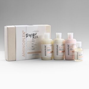 Kit Repair Box Aminoplex  Set Profesional (Shampoo, Shock, Bond Perfector & Oil Serum)
